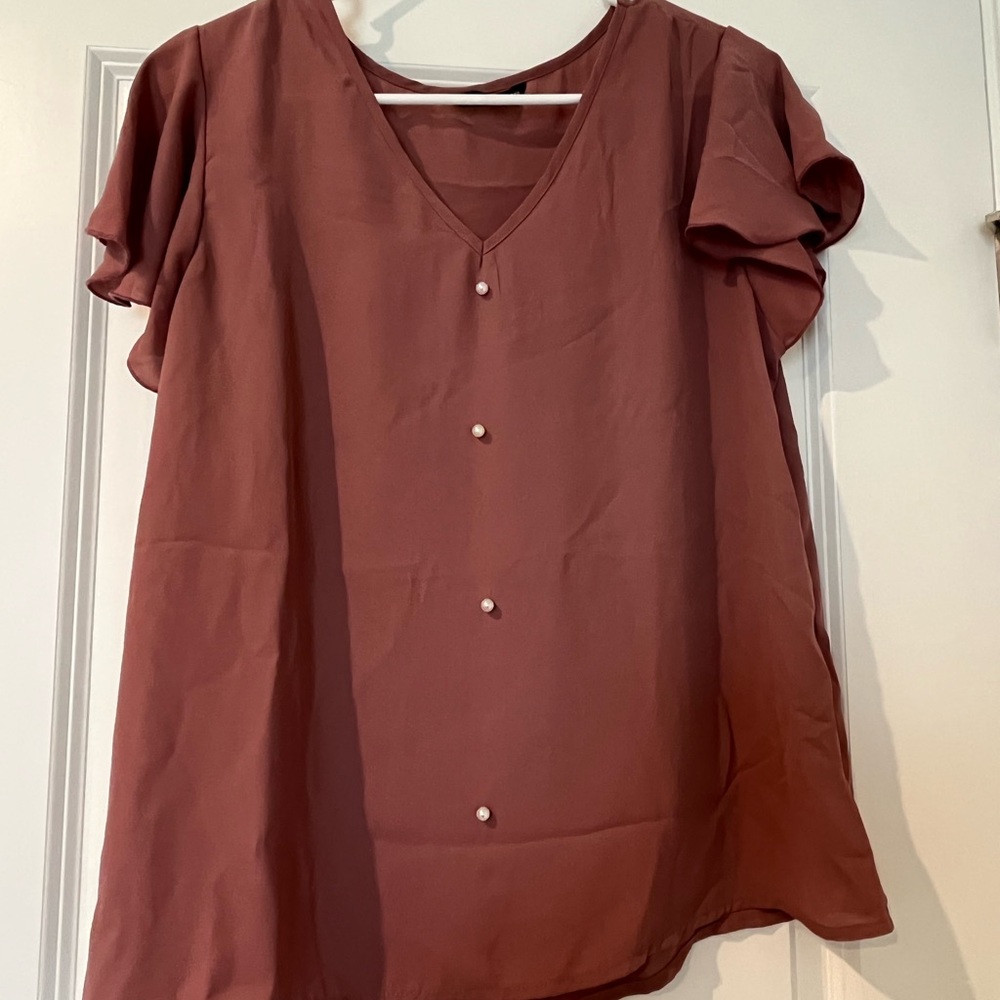 SHEIN mauve blouse. Size Large.